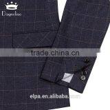 Daynoliao Latest Design 3 Pieces Business Suits Wholesale Navy Check Slim Men Suits for Wedding thumbnail-4