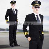 Juqian Custom Good Quality Factory Price Winter Style Long Sleeve Mens Airline Pilot Uniform for Captain thumbnail-2