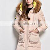 Professional Supplier Wholesale Duck Down Jacket Women Classic Style Long Black Down Jacket for