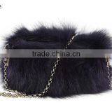 Genuine Fox Fur Handbag Tote Bag Luxury for Ladies Girl thumbnail-4