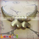 Vintage Brass Heart Closure Handmade Sewing Coin Purse Frame thumbnail-5