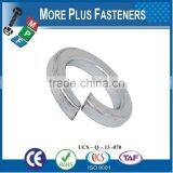 Made in Taiwan Lock Washer DIN 127 Form B Square End Spring Steel Bare Steel Zinc Plated thumbnail-4