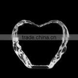 Optic Crystal Glass Blank Heart Iceberg For Souvenirs Office Decoration JKC-0097 thumbnail-1