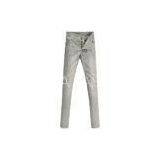 Slim Fitting Ladies Casual Pants Womens Tencel Printed Trousers thumbnail-1