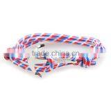 Rope Bracelet Men Beaded Anchor Wrist Band thumbnail-4