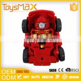 Manufacturer 2016 plastic car deformable diy robot kid with customized app game