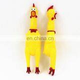 17cm-44cm Screaming Chicken Yellow Vinyl Chicken Squeaky Pet Dog Chew Toy thumbnail-5