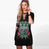 New Design Women Summer Casual Printed t Shirt Dress thumbnail-1