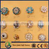 Wholesale New Fashion Bulk Covers Pearl Rhinestone Button