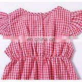 2019 New Summer Baby Girls Plaid Cotton Romper Wholesale Baby Clothing Free Ship thumbnail-6