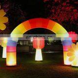 Stage LED Lighting Decoration Airblown Entrance Tunnel Colorful Archway Wedding Inflatable Arch thumbnail-6