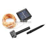 Garden Wedding Decoration Metal Display Outdoor Christmas Tree Copper Wire LED Solar Garland String Light thumbnail-4