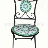 metal outdoor folding Chair coffer table round Chair