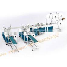 Fully Automatic 3 Ply Nonwoven Fabric Disposable Medical Facemask Facial Surgical Face Masks Making Machine Production Line thumbnail-4
