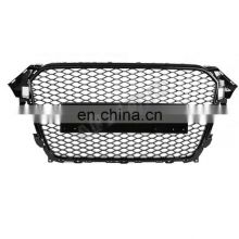 Glossy Black Plastic Auto Mesh Grill B8.5 RS4 Front Grille For A4 S4 2013-2016