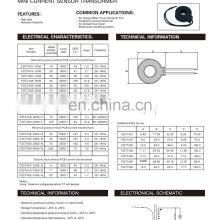 Turn Ratio 1000:1 20-1kHz Zero Phase Current Sensor Transformer thumbnail-3