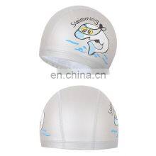 Cartoon Children Swimming Cap Pu Swimming Cap Waterproof Ear Protection Boys And Girls Diving Caps Comfortable thumbnail-1