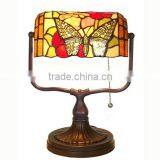 Tiffany Lamp Butterfly Bank Lamp Stained Glass Reading Glass Table Lamp Tiffanylamp thumbnail-2