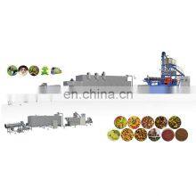 800-1000kg/h Twin Screw Extruded Dog Cat Food Machine Fish Feed Processing Plant thumbnail-1