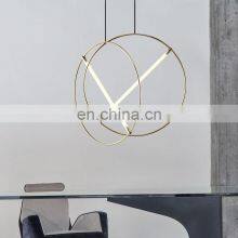 Modern Art Decor LED Pendant Light Luxury Ring Globe Loft Lighting For Living Room Bedroom Hotel Glass Hanging Lamp thumbnail-5