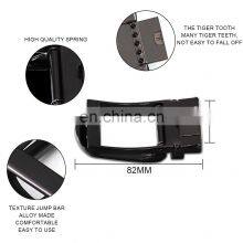 Wholesale Custom Simple Clip Reversible Leather Ratchet Pin Buckle Leather Belt Buckle thumbnail-4