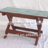 Handmade Folding Wooden Stool,Primitive Original Antique Solid Wood Stool thumbnail-1