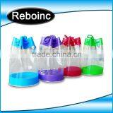 Clear PVC Drawstring Cosmetic Taking Bag XYL-D-C425 Top Pvc Drawstring Bag With Logo Print Quality Choice thumbnail-1