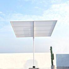Square Parasol Foldable Umbrella Patio Umbrella Garden Villa Restaurant Creative Square Roman Umbrella thumbnail-3