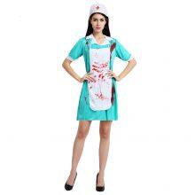 Halloween Adult Bloody Doctor Costumes Zombie Nurse Costume thumbnail-4