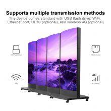 Likang LED Display Advertising Machine Poster Screen Mechanical Rotation P1.53 Double-sided LED Display Mobile Mirror Screen thumbnail-5