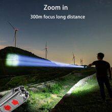 High Brightness LED Outdoor Flashlight Rechargeable Searchlight Strong Endurance Dimming Waterproof Portable for Camping Climbing Emergency thumbnail-3