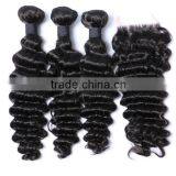 3 Bundles Hair and Closure for Full Head Brazilian Hair Bundles With Closure Supplier's Choice thumbnail-5