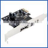 PCIE to SATA ESATA Card 2 Port PCI Express (PCIe) SATA III 6.0 Gbps Host Controller Adapter