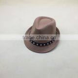 2016 Newest Fashion Classic Rivet Ribbon Red Wool Trilby Fedora Jaz Caps thumbnail-4