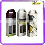 2016 New Style Promotion High Quality Wine Bottle Box,wine Gift Packaging Box , Wine Cardboard Carton