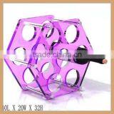 GH-W07b Hexagon Sharp Antique Wine Rack, Guitar Wine Rack thumbnail-2