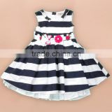china factory ecofriendly 100% cotton breathable comfortable pink 2 -10 year old new model children girl dress girls party dres