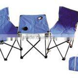 Foldable Beach Chair Set 2pcs Foldable Beach Chairs With 1pc Foldable Beach Table thumbnail-1