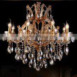 Luxury Maria Theresa Crystal Chandeliers Stainless Steel Chandelier Pendant Lamp Hanging for Restaurants Decor CZ6027/8 thumbnail-1