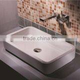 Ceramic Wash Basin Space Saving Self-cleaning Glaze Brass Water Faucet thumbnail-6
