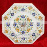 Marble Micro Mosaic Inlay Coffee Table Top Antique thumbnail-1
