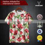 Express Bulk Buy From China,short Sleeve o Neck 100% Cotton Floral t Shirt
