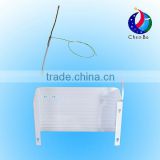 Aluminum roll bond refrigerator evaporator