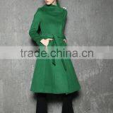Green Long Coat Winter Coat Wool Jacket Army Coat thumbnail-3
