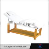 PVC / PU wooden legs professional skills high quality folded portable massage table