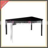 Dining Printing Glass Square Table and Oversized Coffee Table DT014