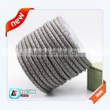 Silver 6mm Real Customized Snakeskin Leather Cord for Fashion Bracelets thumbnail-1