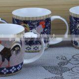 11OZ Bird in Tree Full Decal Print Coffee Cups, Shiny Surface New Bone China Mug, KL5004-10288 thumbnail-2