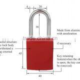 Manufacturer Supply Good Sale Durable Supported OEM Service Aluminum Padlock thumbnail-2