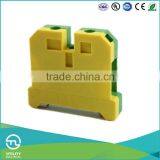 UTL New Arrival Yellow Green Euro Ground Screw Terminal Block And Section 16mm 800V